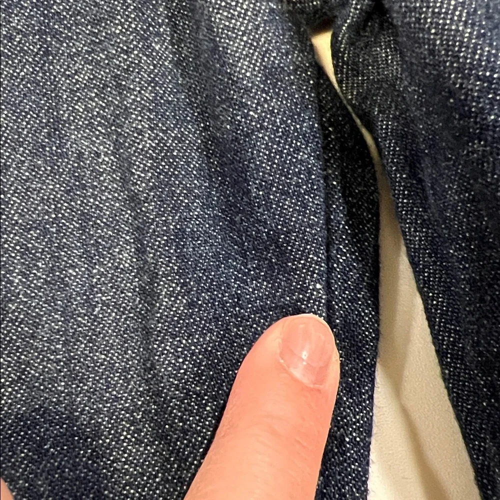 OshKosh B'gosh - Blue Chambray and Denim Overalls, White‎ Embroidery